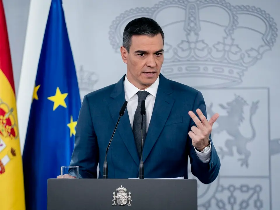 Pedro S&aacute;nchez, en Moncloa, en una foto de archivo / Agencia EFE