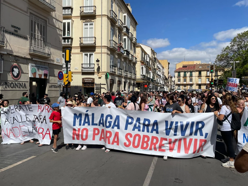 Manifestaci&oacute;n vivienda M&aacute;laga