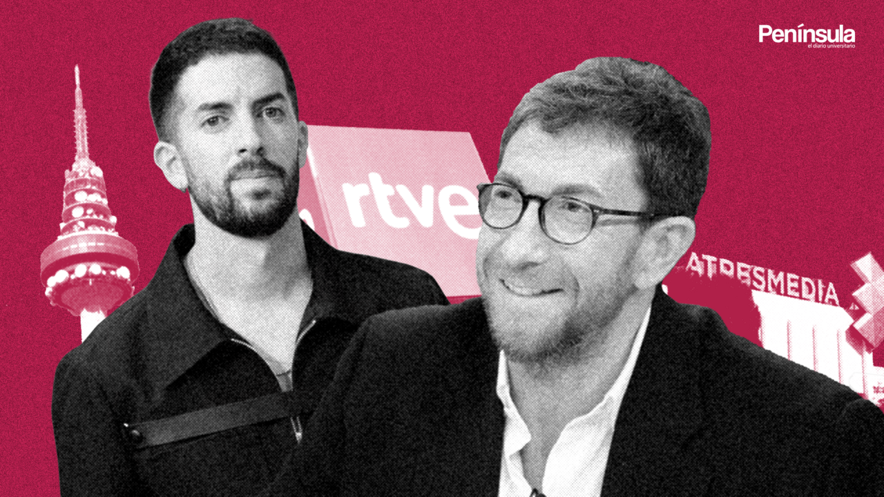 David Broncano y Pablo Motos, en un montaje / Pen&iacute;nsula