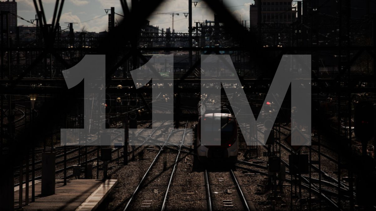 Un montaje fotogr&aacute;fico del 11M con una imagen de archivo