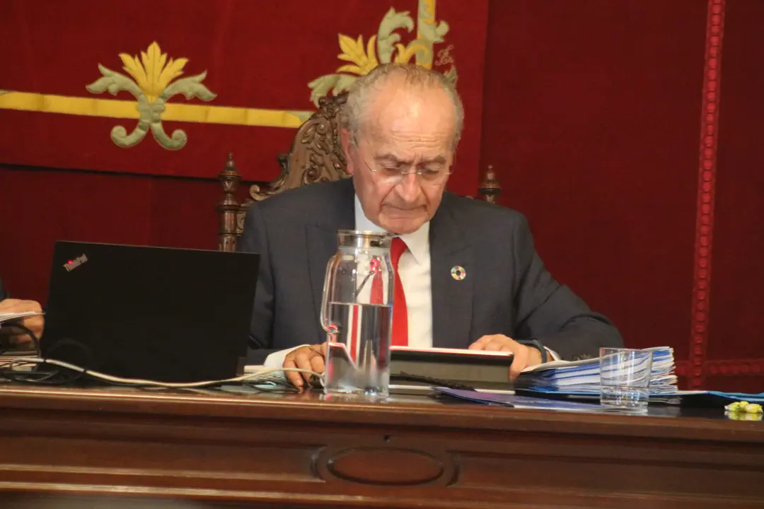 El alcalde de M&aacute;laga, Francisco de la Torre, en un pleno / UNIVERSITAS