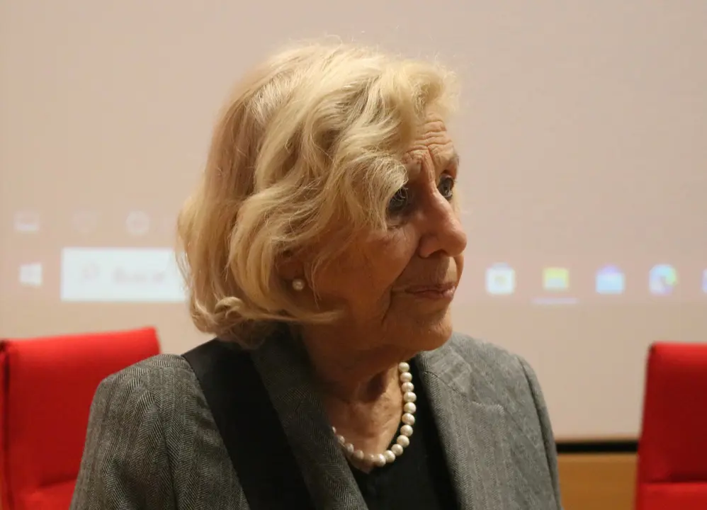 Manuela Carmena, en una instant&aacute;nea de esta entrevista / UNIVERSITAS