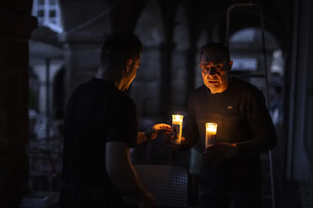 Una escena del apag&oacute;n en Ourense / EFE (Brais Lorenzo)