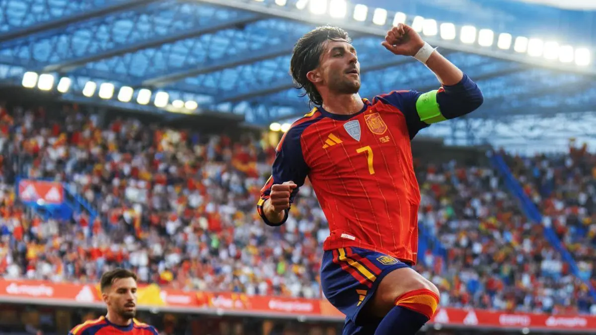 Ferr&aacute;n celebrando su gol ante Irak