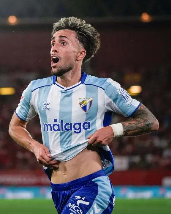 David Larrubia celebra el gol de la victoria / La Liga (cedida)