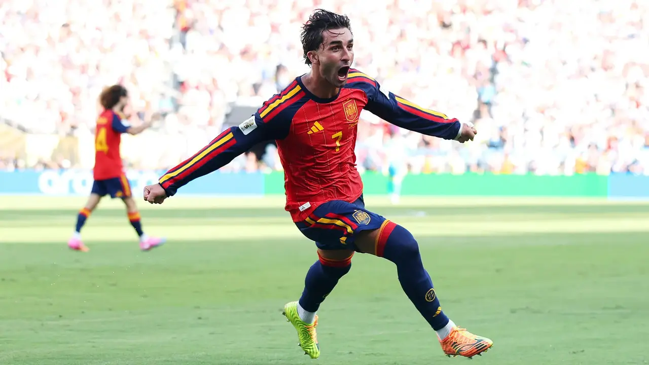 Ferr&aacute;n Torres celebrando el gol que nos dar&iacute;a la segunda estrella