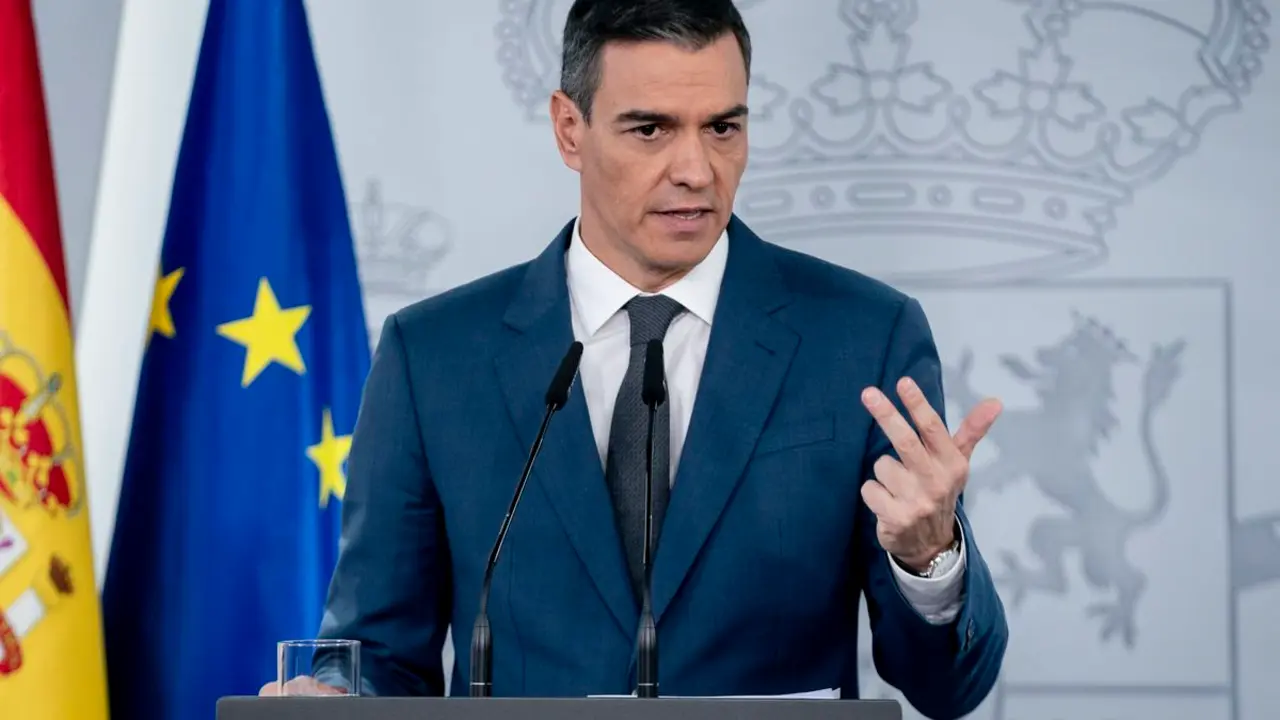 Pedro S&aacute;nchez, en Moncloa, en una foto de archivo / Agencia EFE