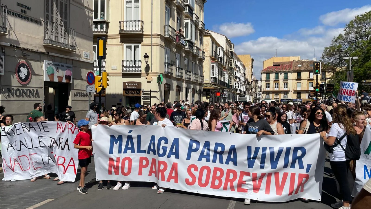 Manifestaci&oacute;n vivienda M&aacute;laga