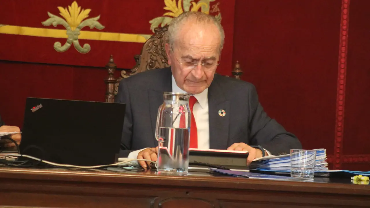El alcalde de M&aacute;laga, Francisco de la Torre, en un pleno / UNIVERSITAS
