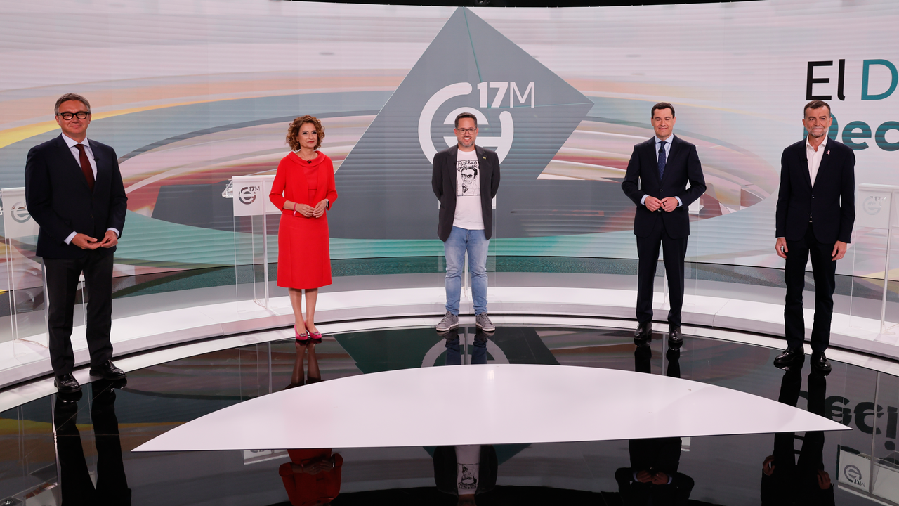 Instant&aacute;nea del debate de este lunes en Canal Sur / EFE