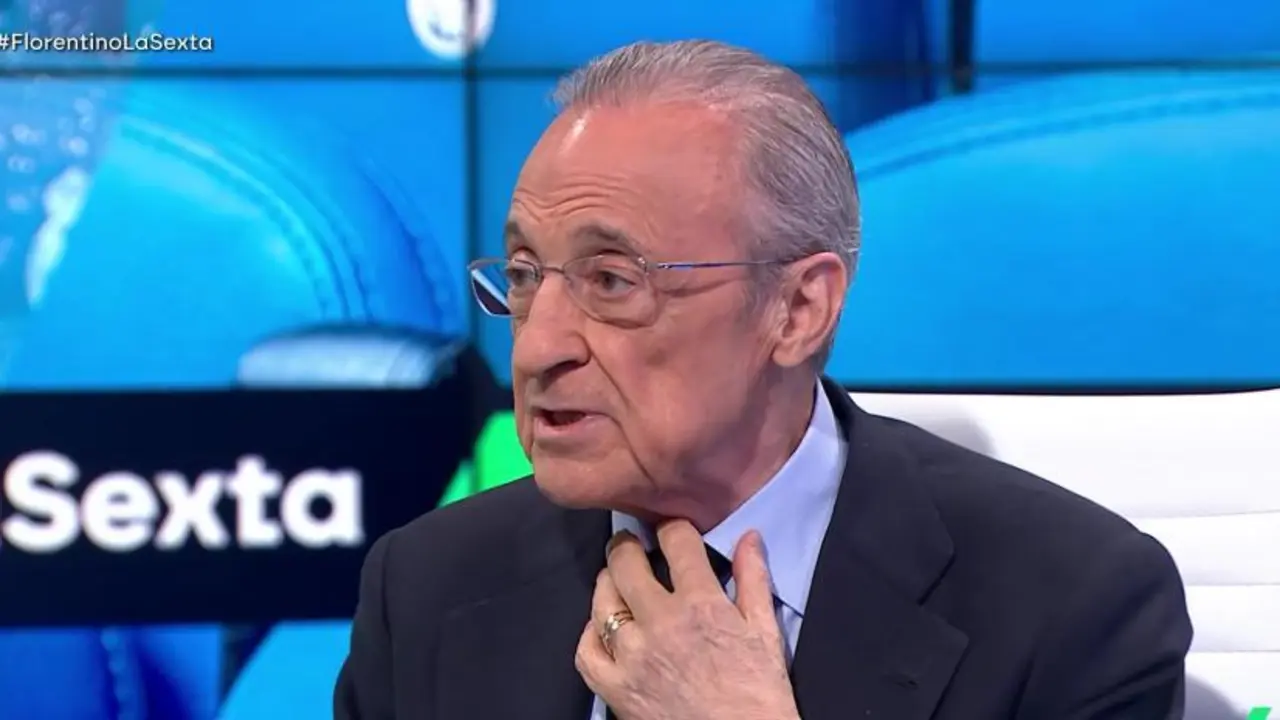 Florentino P&eacute;rez en la entrevista con Josep Pedrerol