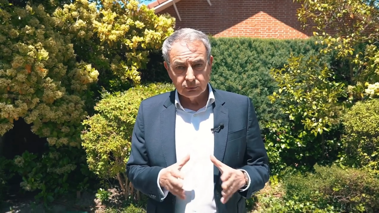El expresidente del Gobierno Jos&eacute; Luis Rodr&iacute;guez Zapatero / Captura de un video publicado en sus redes sociales