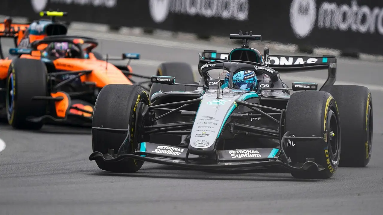 George Rusell durante la carrera al sprint de Canad&aacute; / RTVE