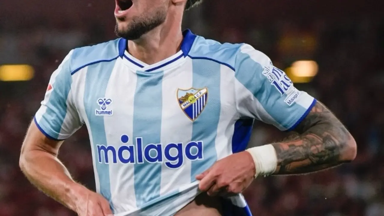 David Larrubia celebra el gol de la victoria / La Liga (cedida)