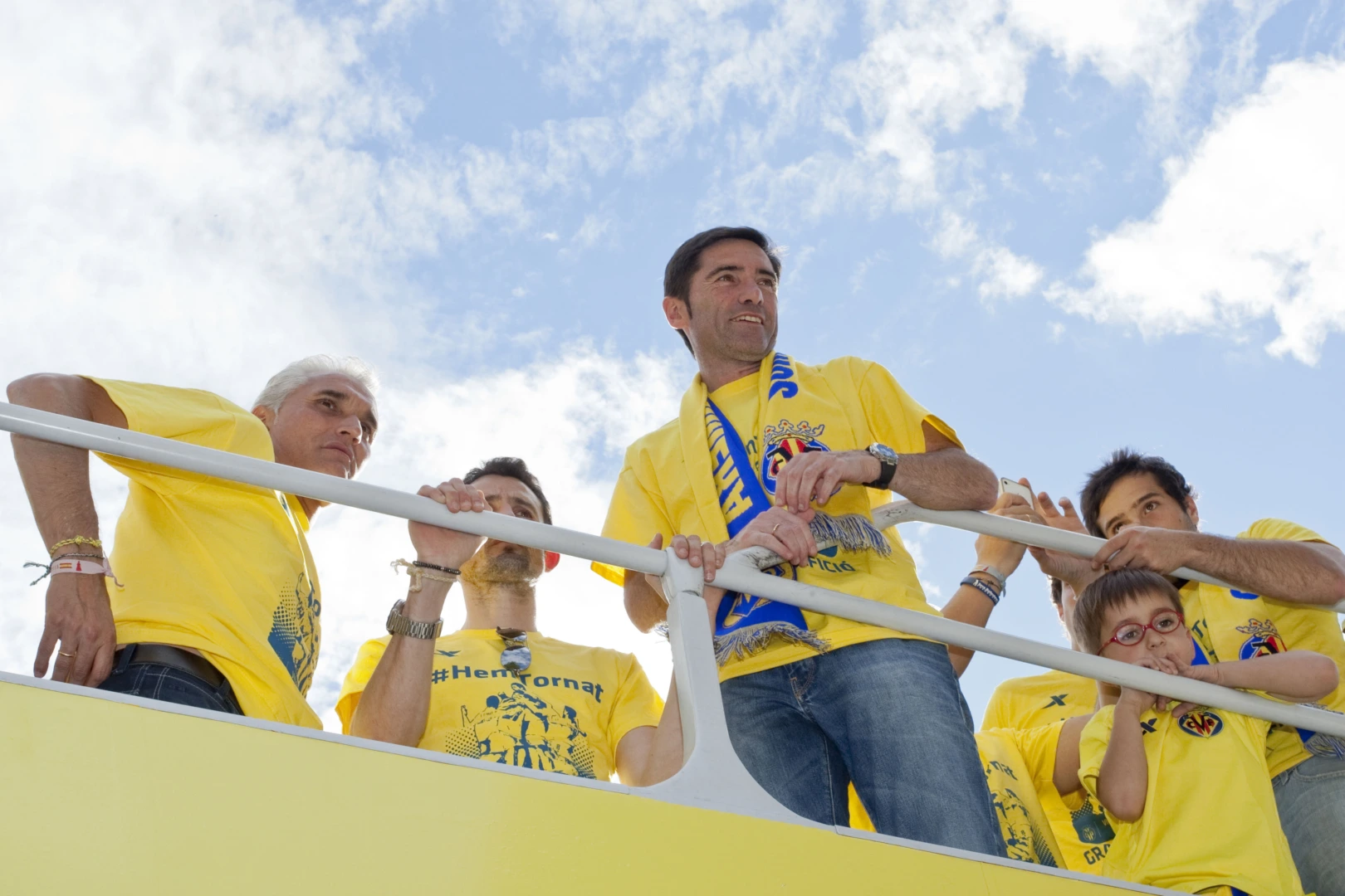 Marcelino celebrando el ascenso a Primera del Villarreal en la 2012/2013/ Villarreal CF