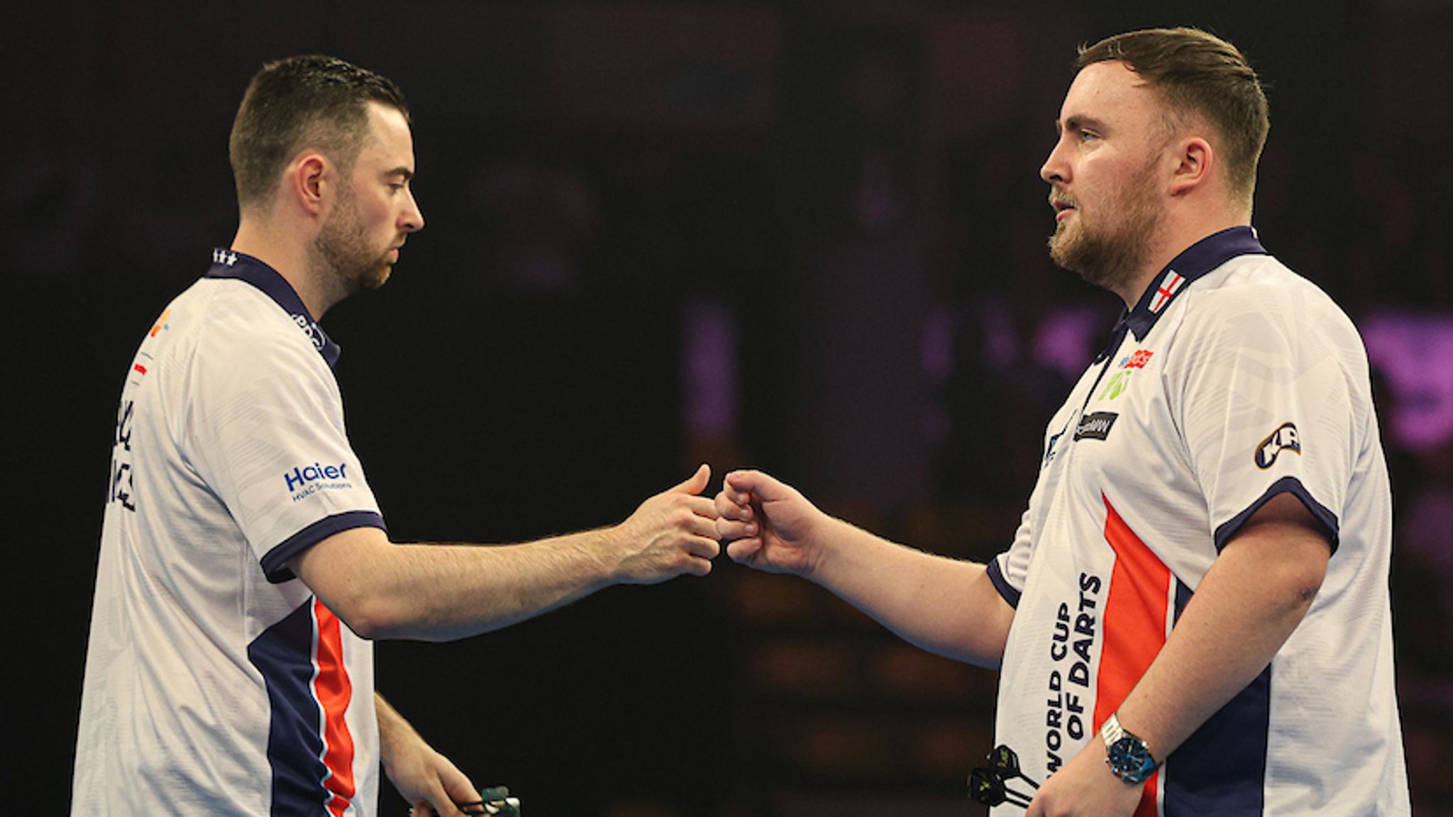 El dream team de Inglaterra: Humphries (izq.) y Littler (dcha.) / Sky Sports